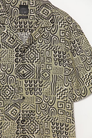 Chemise - Kaki et noir