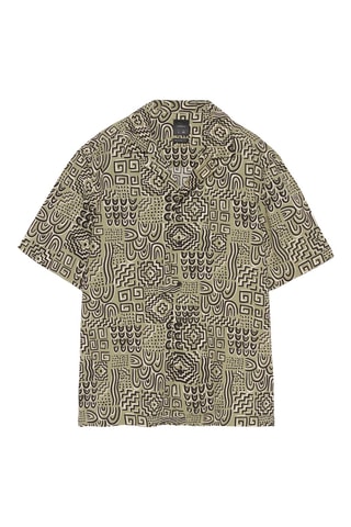 Chemise - Kaki et noir