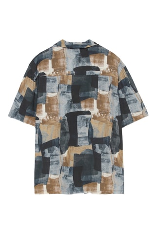 Chemise - Gris foncé et beige