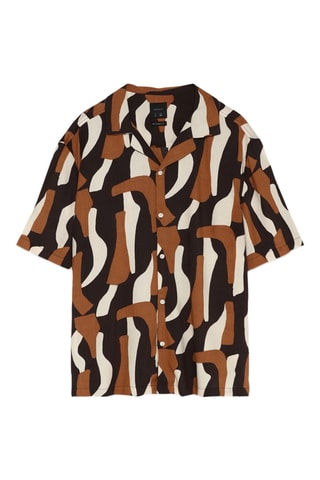 Chemise - Marron et blanc