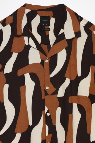 Chemise - Marron et blanc