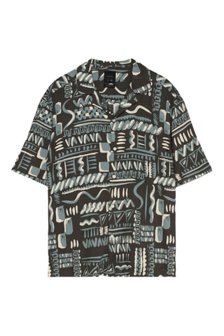 Chemise - Noir et bleu-gris