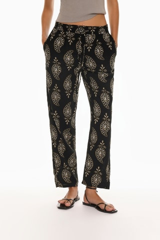 Pantalon - Noir et beige