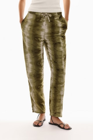 Pantalon tie and dye - Kaki et écru