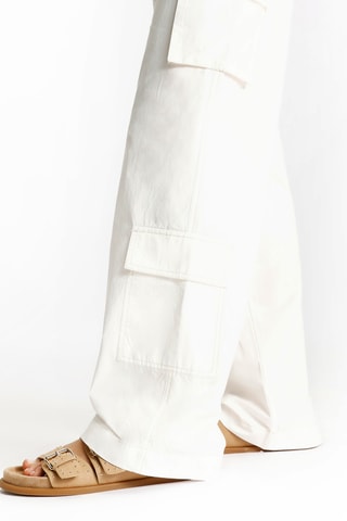 Pantalon cargo - Blanc