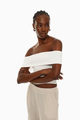 Pantalon cargo - Ecru