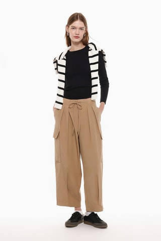 Pantalon cargo - Beige