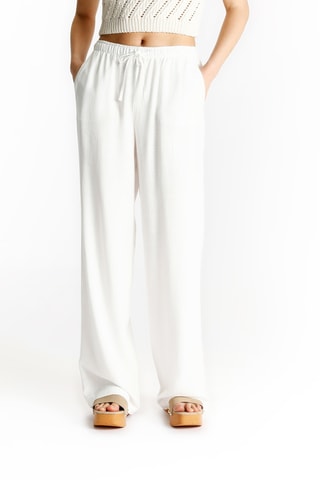 Pantalon wide legs - Blanc