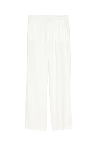 Pantalon wide legs - Blanc