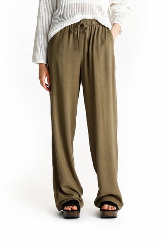 Pantalon wide legs - Kaki