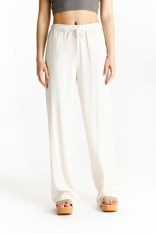 Pantalon wide legs - Blanc