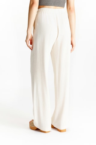 Pantalon wide legs - Blanc