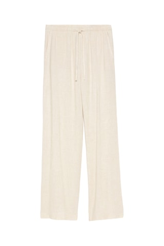 Pantalon wide legs - Blanc