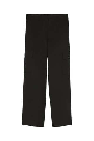 Pantalon cargo taille haute - Noir