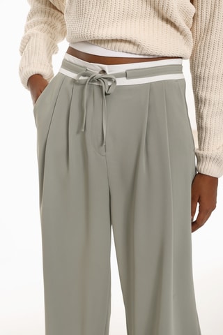 Pantalon wide legs - Vert clair