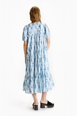 Robe midi - Bleu