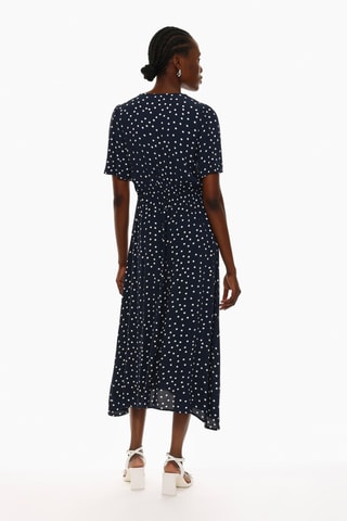 Robe chemise - Bleu nuit et blanc