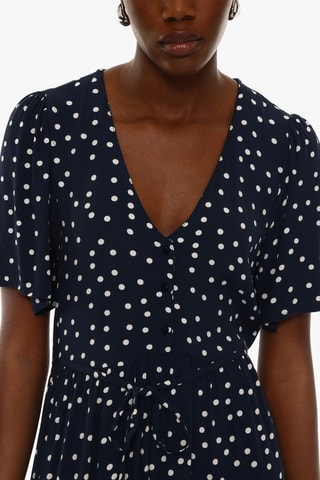 Robe chemise - Bleu nuit et blanc