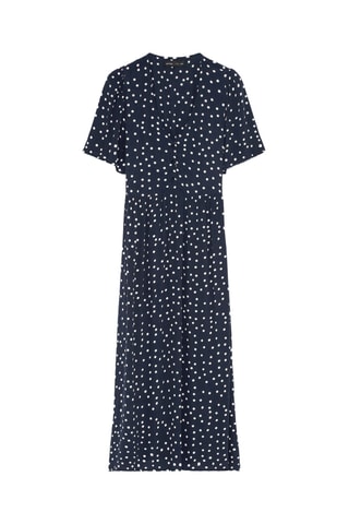 Robe chemise - Bleu nuit et blanc