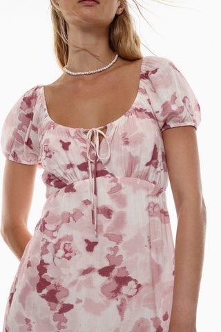 Robe droite - Rose et blanc