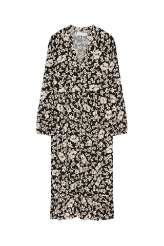 Robe chemise - Noir et écru