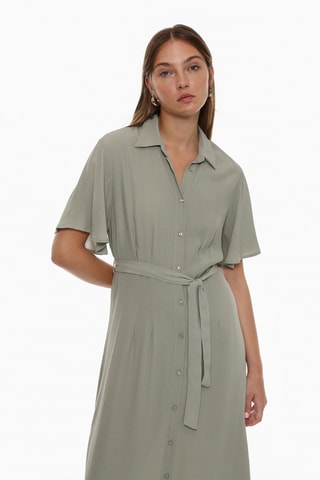 Robe chemise - Kaki