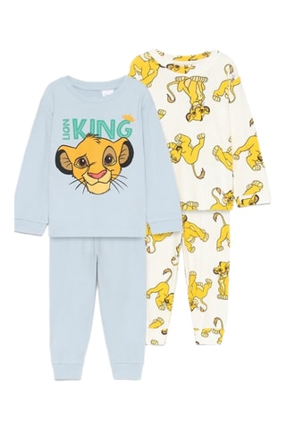 2 pyjamas - Bleu clair et blanc