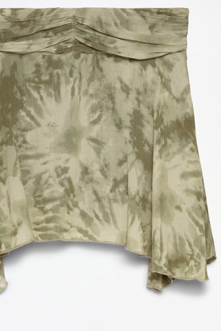 Jupe trapèze tie and dye - Vert