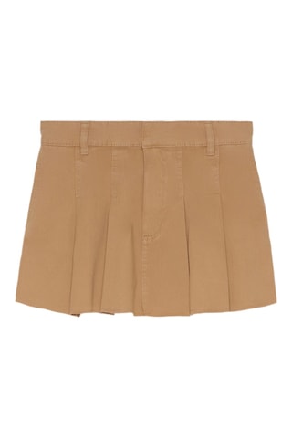 Jupe plissée - Marron clair