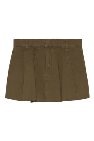 Jupe plissée - Kaki