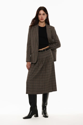 Jupe plissée - Marron