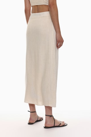 Jupe portefeuille - Beige