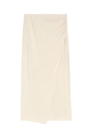 Jupe portefeuille - Beige