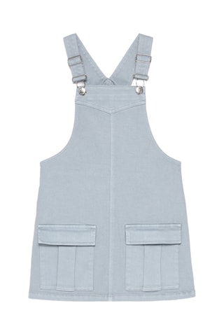 Robe-salopette - Gris clair