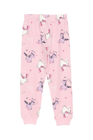 Pyjama - Rose poudré et blanc