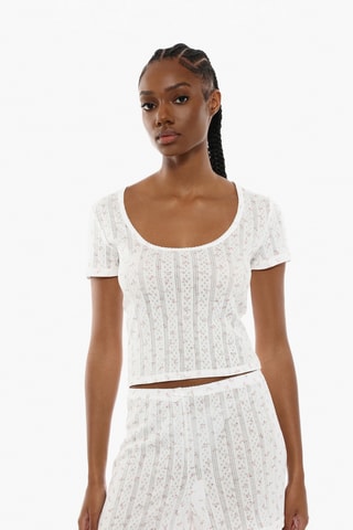 Short de pyjama - Blanc