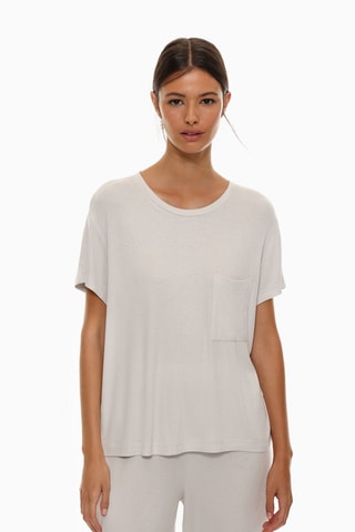 T-shirt de pyjama - Gris clair