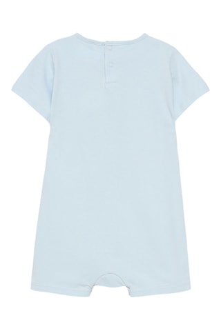 2 barboteuses - Ciel et gris chiné