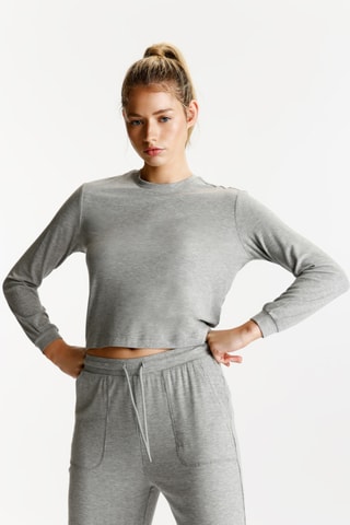 T-shirt - Gris clair chiné