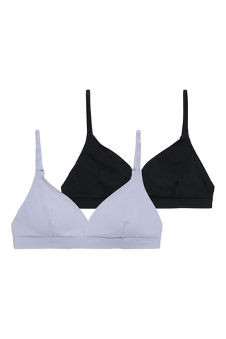 2 soutiens-gorges - Noir et violet