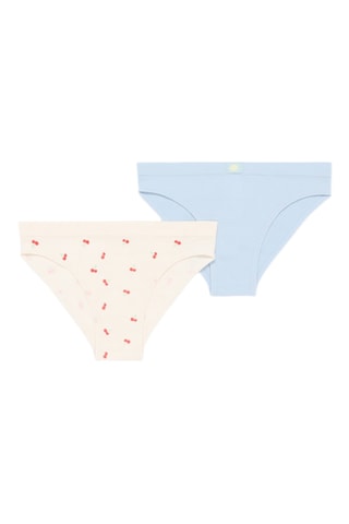 2 culottes - Ecru et bleu clair