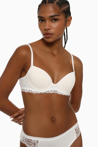 2 soutiens-gorges - Blanc et gris