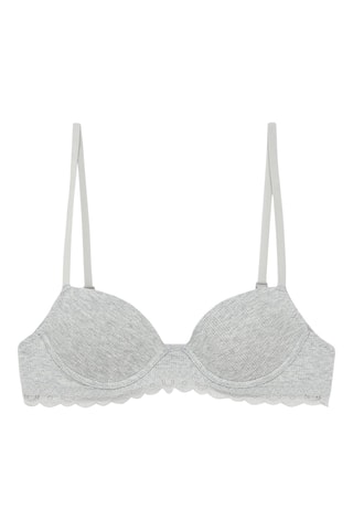 2 soutiens-gorges - Blanc et gris
