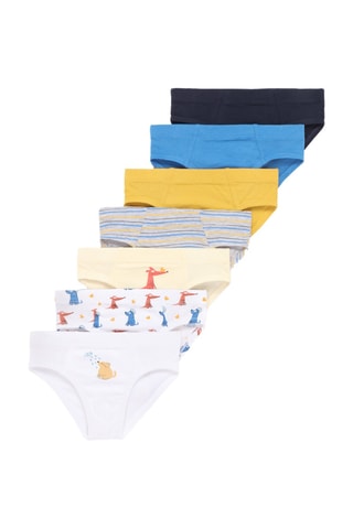 7 slips - Ciel, noir et jaune