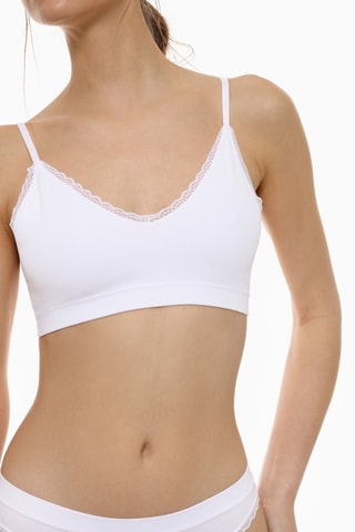 2 brassières - Blanc et bordeaux