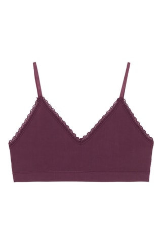 2 brassières - Blanc et bordeaux