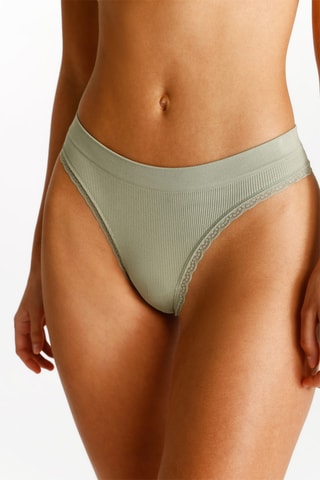 2 strings - Kaki et blanc