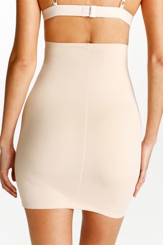 Jupe gainante taille haute - Beige