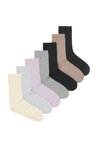 7 paires de chaussettes - Noir et gris