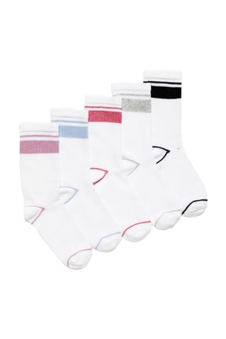 5 paires de chaussettes - Blanc
